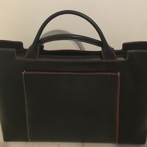 LODIS Women work bag with red trim